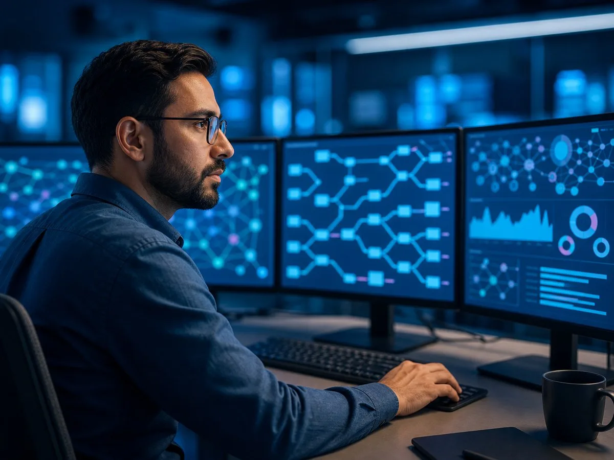 An engineer of the kind Pacific Cloud Cyber recruits internationally