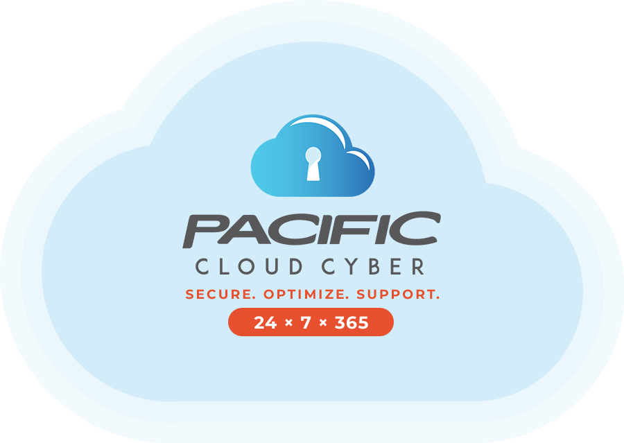 A cloud graphic displays the Pacific Cloud Cyber logo.